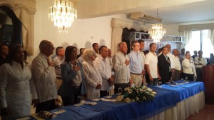 Dirigentes del PRD encabezaron la reunión en Moca.