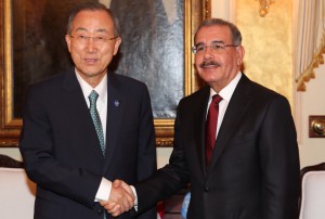 Danilo Medina y Ban Ki-moon.