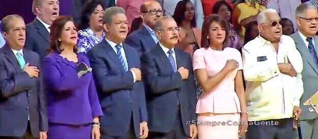 La dirigencia del PLD se mostró unificada en el acto de lanzamiento de Danilo Medina.