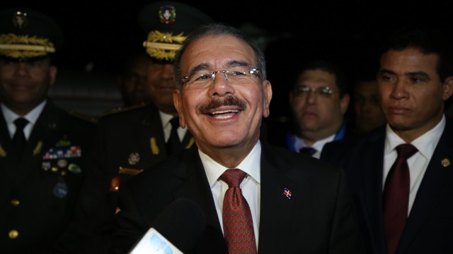 Danilo Medina, presidente y candidato a la reelección.