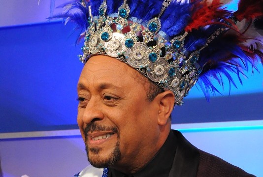 El rey del carnaval, Michael Michel, popular animador de la televisión dominicana.