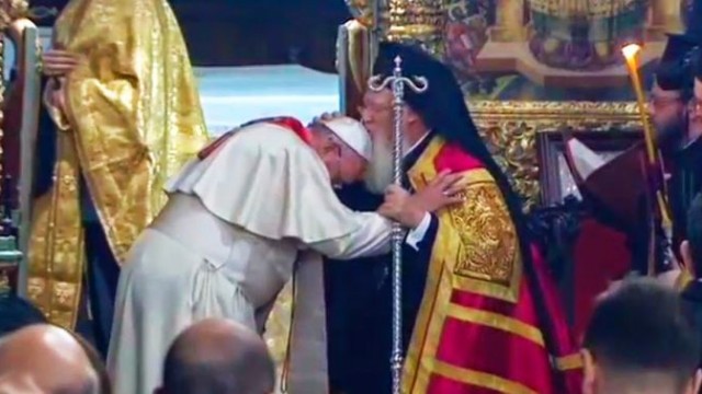  El papa Francisco y el patriarca Kirill .