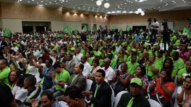 Danilo Medina fue proclamado candidato del Partido Socialista Verde.