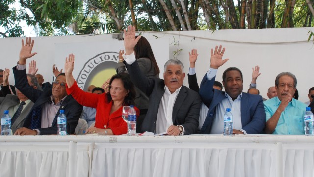 Miguel Vargas, presidió la asamblea de delegados del PRD.