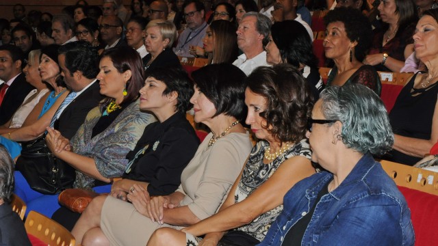 Participantes en la conferencia ofrecida por Mario Vargas Llosa, la última de su estadía en República Dominicana.