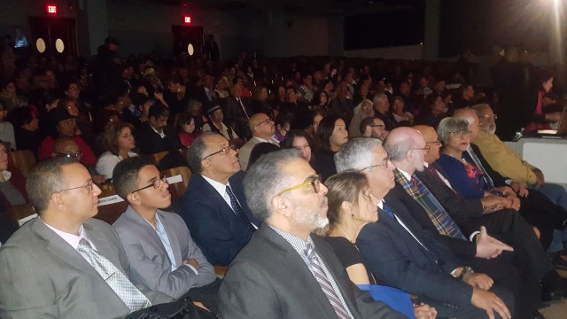 Vista parcial de los asistentes a la inauguración de la Feria del Libro Dominicano en Nueva York, organizada por el Ministerio de Cultura y el Comisionado Dominicano de Cultura de Estados Unidos.