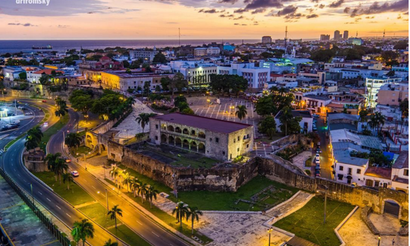 Vista de la Zona Colonial de Santo Domingo..