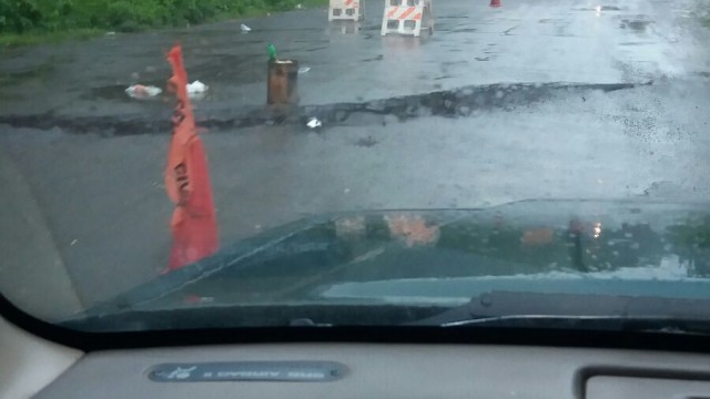 Las condiciones de la carretera que enlaza a Puerto Plata con Navarrete.