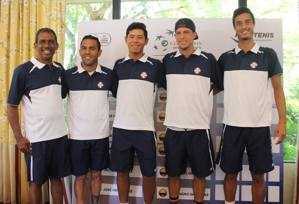 Equipo dominicano a la Copa Davis.