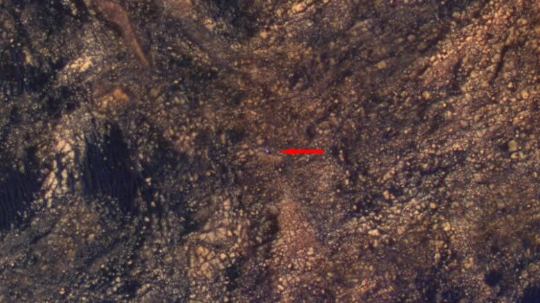 Impresionante fotografía muestra a Curiosity escalando en Marte