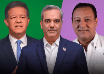 Leonel Fernández, Luis Abinader y Abel Martínez.