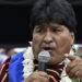 Evo Morales del MAS es rival del presidente de Bolivia dentro de ese partido.