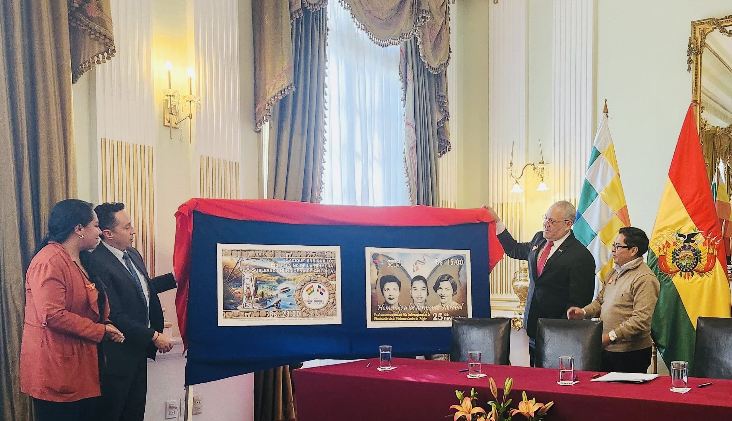 La Paz, Bolivia, ha sido escenario de un emotivo acto donde se presentaron sellos postales dedicados a las hermanas Mirabal y al cacique Enriquillo, fortaleciendo los lazos históricos entre Bolivia y República Dominicana.