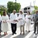 La vicepresidenta Raquel Peña y el rector del INTEC, Julio Sánchez Maríñez, realizaron el corto de cinta de la XII edición de la feria Intecnología