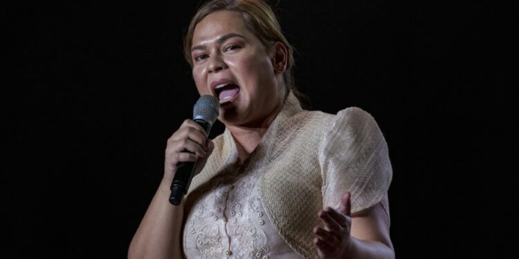 La vicepresidenta filipina, Sara Duterte, en Paranaque, Filipinas, el 7 de mayo de 2022.

Ezra Acayan / Gettyimages.ru