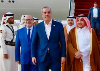 Presidente Abinader llega a Doha