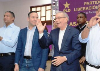 Danilo Medina durante la  asamblea en San Pedro de Macorís