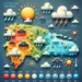 Condiciones climáticas variables en la República Dominicana desde este viernes hasta el domingo