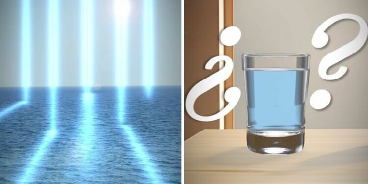 Un experto en física explica por qué el agua del mar es azul: “la clave es que el agua, en realidad, no es transparente” - TIKTOK @QUANTUMFRACTURE